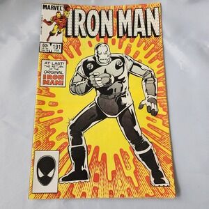 Iron Man #191 Comic Book February 1985 Marvel Comics Return Original B&B Clean